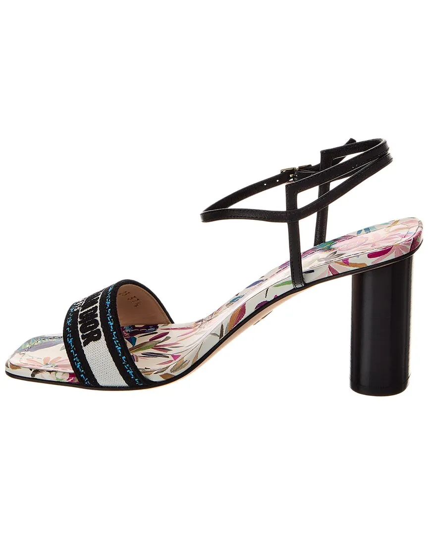 Dior DWay Canvas & Leather Sandal