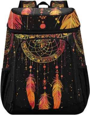 Dreamcatcher Galaxy Astrology Cooler Backpack Cooler Insulated Leak Proof Lunch Backpack 36 Cans Waterproof Soft for Men Women Picnic Hiking Camping Beach