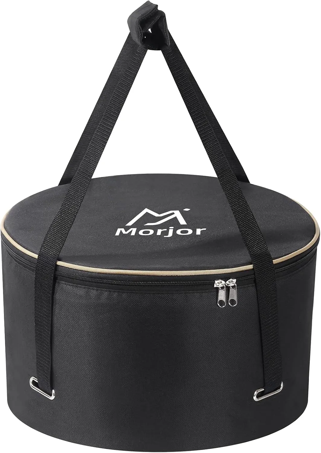 Dutch Oven Bag for 14 Inch Dutch Oven, Carry Bag with Extra Inner Crossed Straps & 2 Pockets