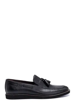 Erkek Deri Püskül Detaylı Loafer