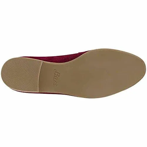 Estelle Pointed Toe Flat Cherry 65 M Us