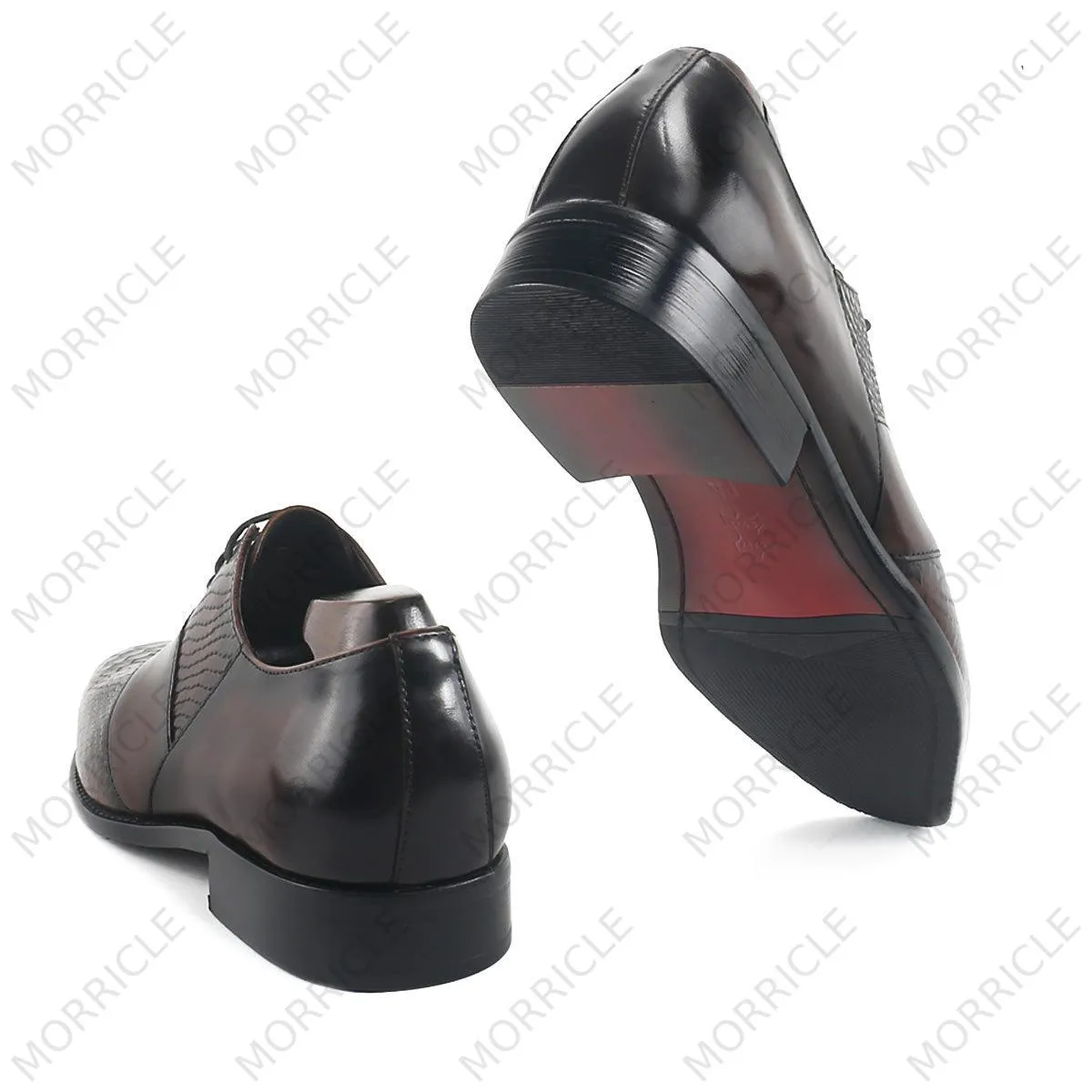 Exquisite Embossed Crocodile Oxford Shoes
