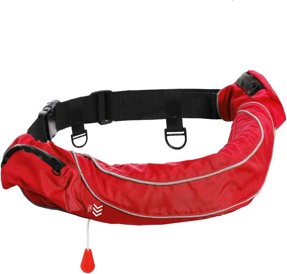 Eyson Inflatable Life Jacket Life Vest Life Ring Belt Pack Waist Bag Manual
