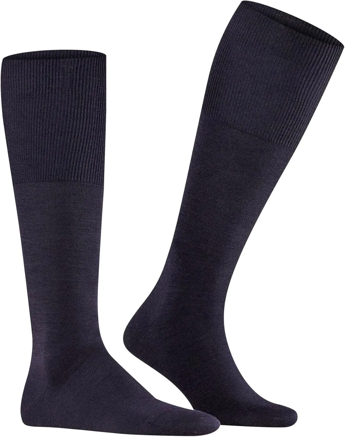 FALKE Men's Airport Knee-High Socks, Breathable, Merino Wool Cotton, Light Formal Socks, Work or Leisure Clothing, 1 Pair