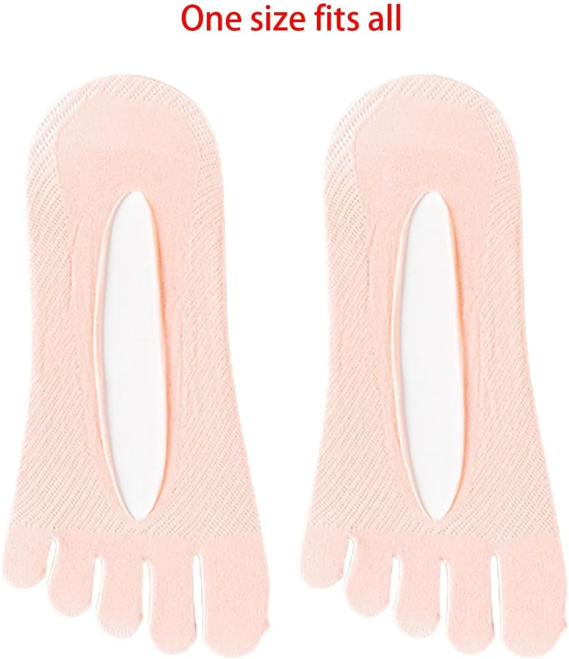 Five Toe Socks Hosiery Invisible Portable Sports Short Socks for Outdoor Women