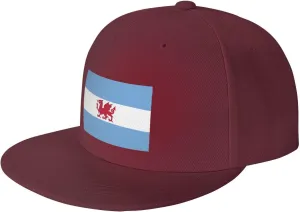 Flag of The Welsh Colony in Patagonia Baseball Cap for Men Women Snapback Hat Trucker Flat Bill Caps Sun Hat