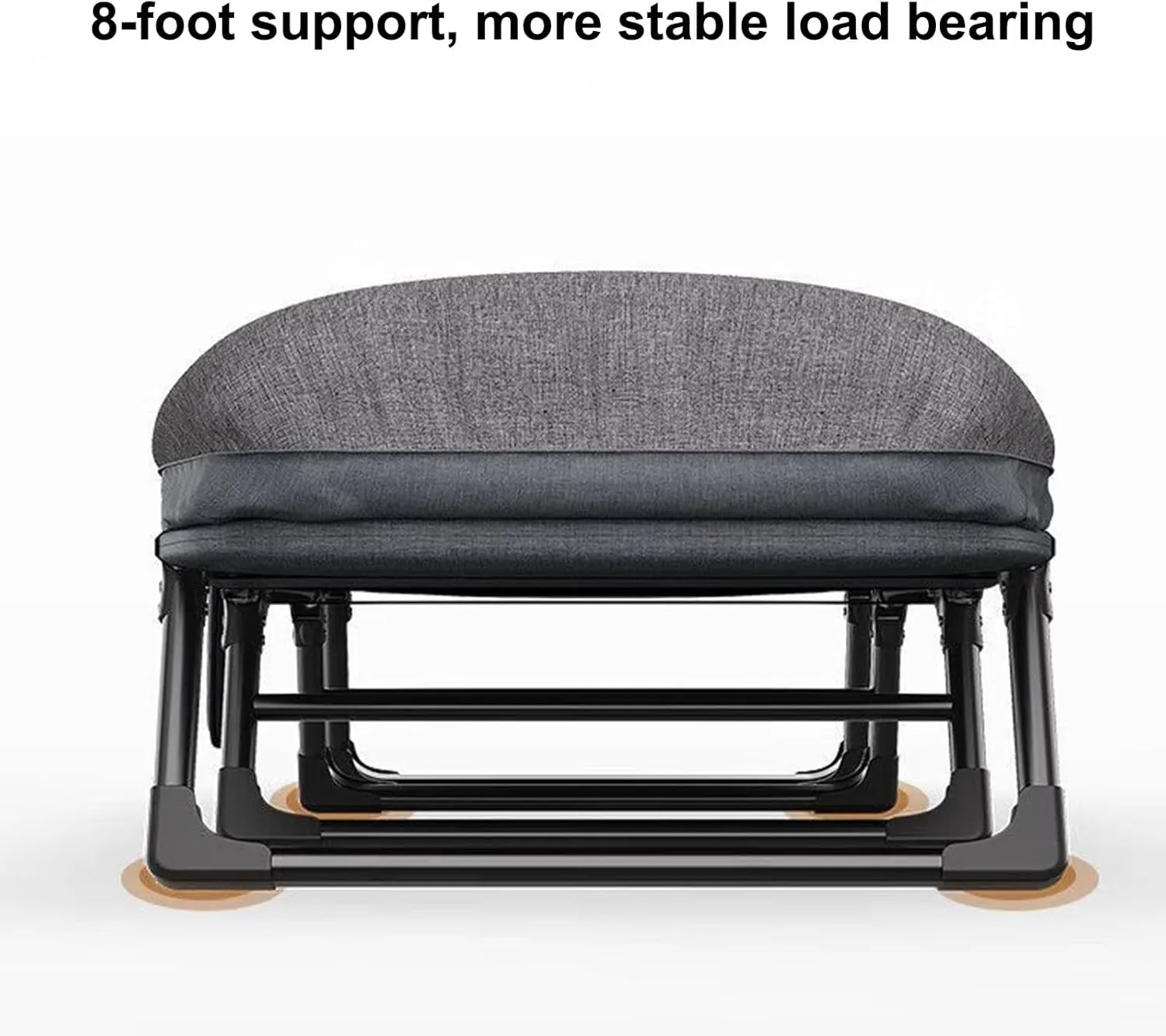 Foldable Metal Bed with Mattress - Single Multifunctional Cot for Office, Adjustable Backrest (6 Levels), Heavy-Duty Load Capacity, Space-Saving Design (180x60x35cm)