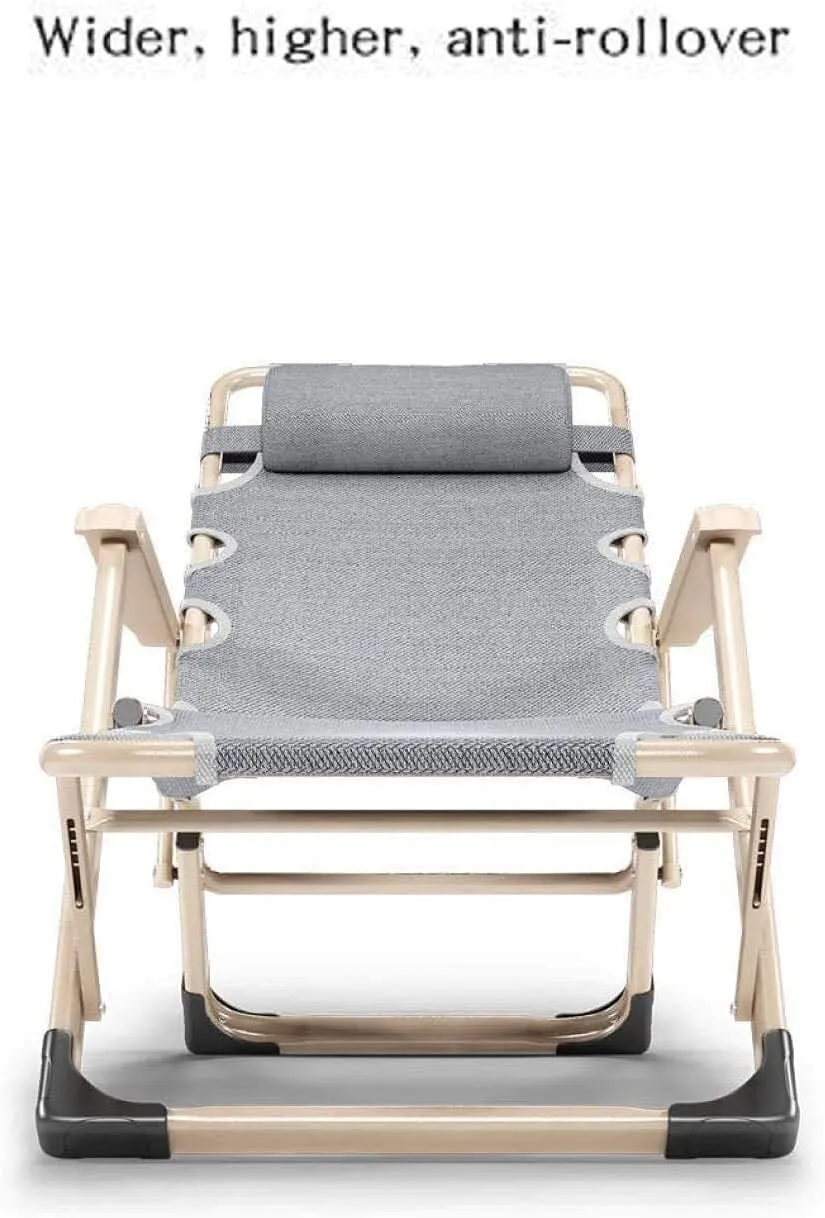 Folding Recliner Chair – Cushioned Outdoor Sun Lounger for Garden, Patio, Beach, Camping, 200kg Capacity(Type 6)