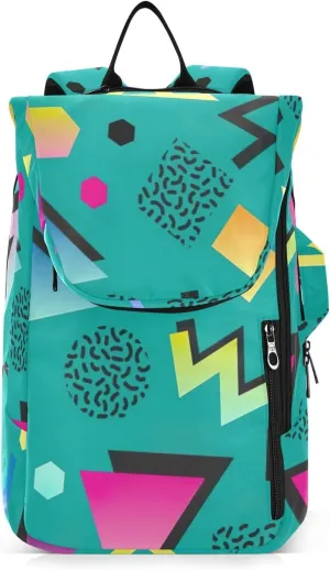 GAIGEO Teal Dragonflies Dark Tennis Backpack, Large Capacity Tennis Racket Bag, Various Storage Methods