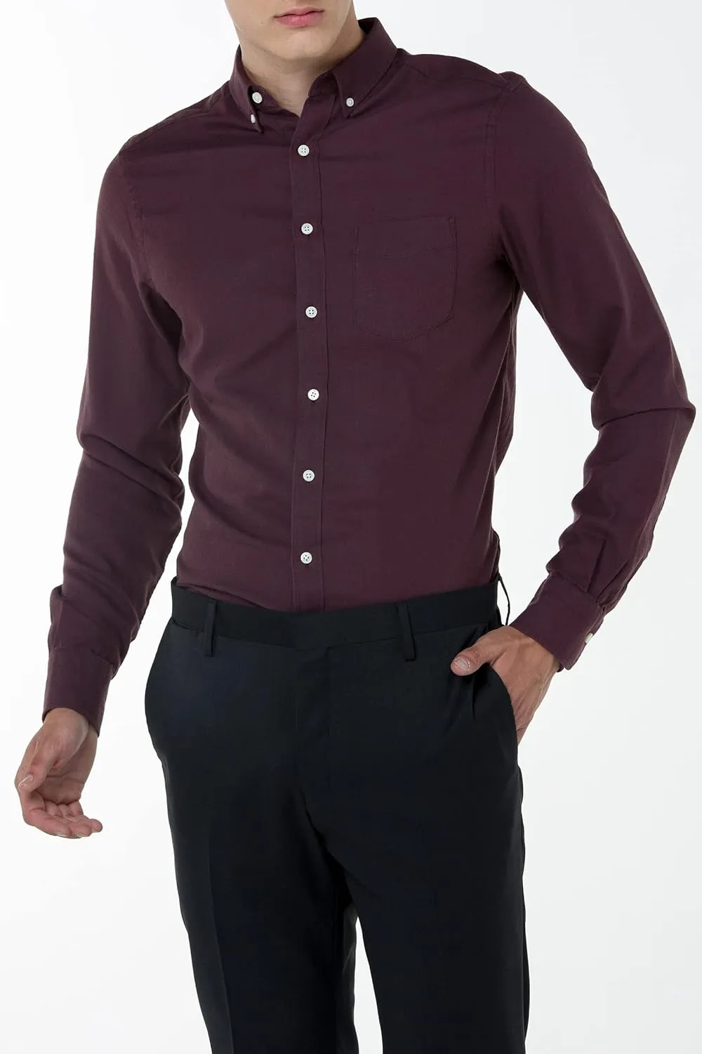GANT Diamond G Men's Cotton Cashmere Fitted Button Down Shirt (3051302)