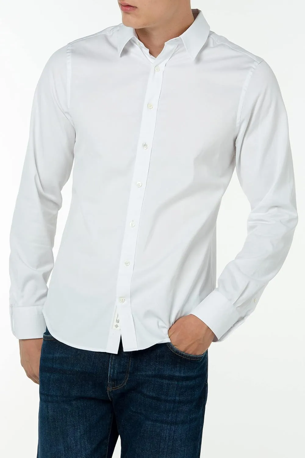 GANT Diamond G Men's Fitted Redux Tie Pin Collar Shirt (3051066)