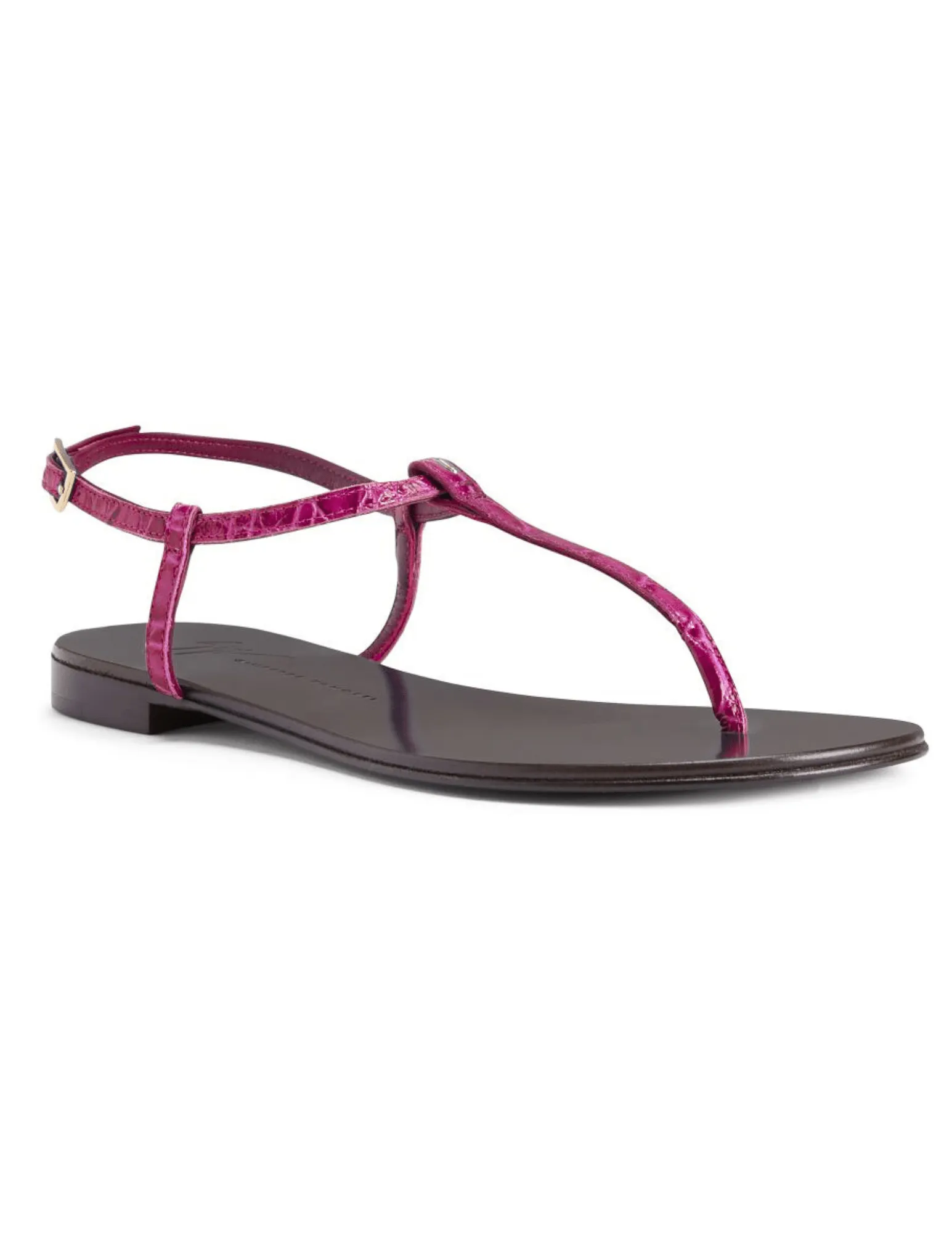 Giuseppe Zanotti Doriaane Croc Flat Sandal