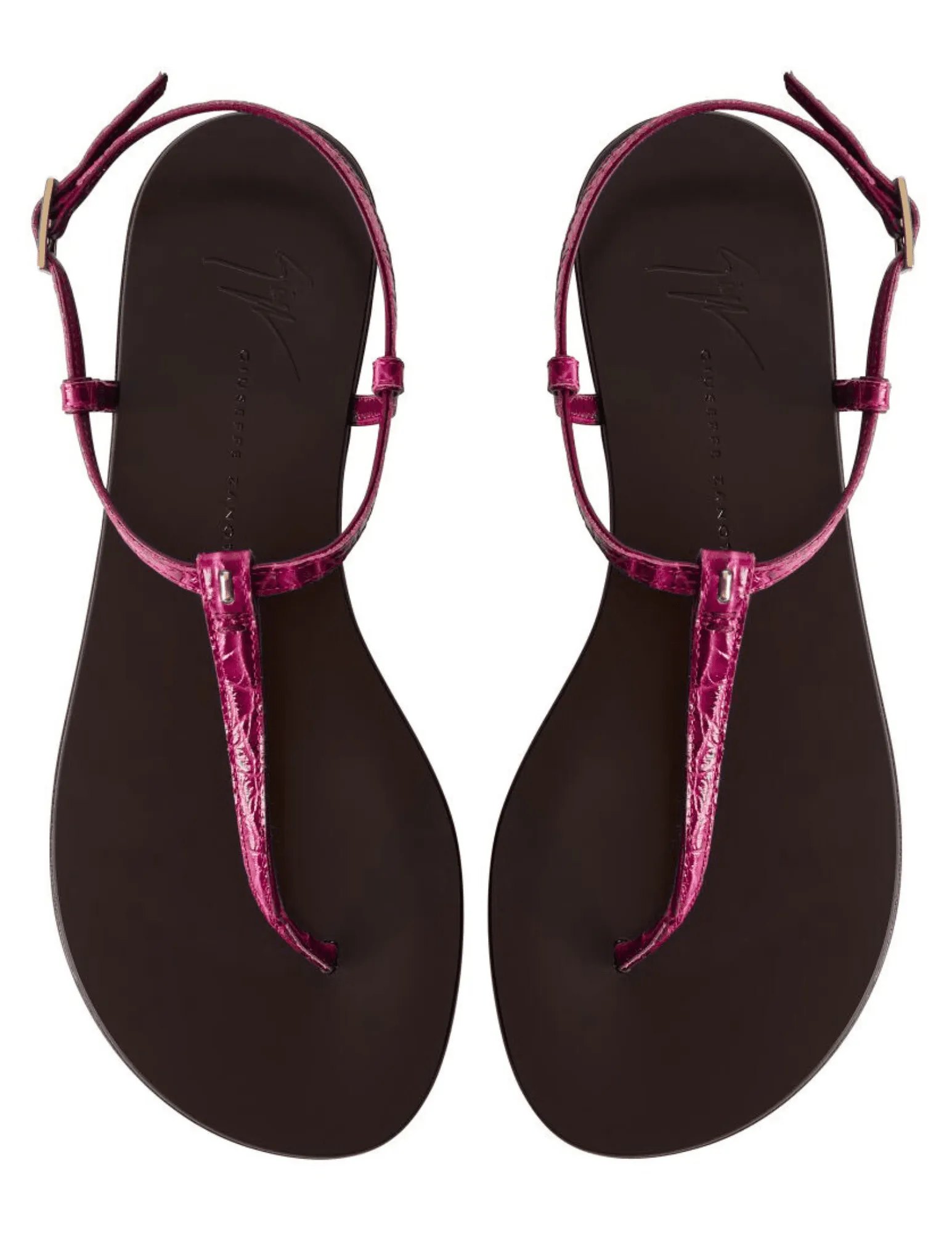 Giuseppe Zanotti Doriaane Croc Flat Sandal