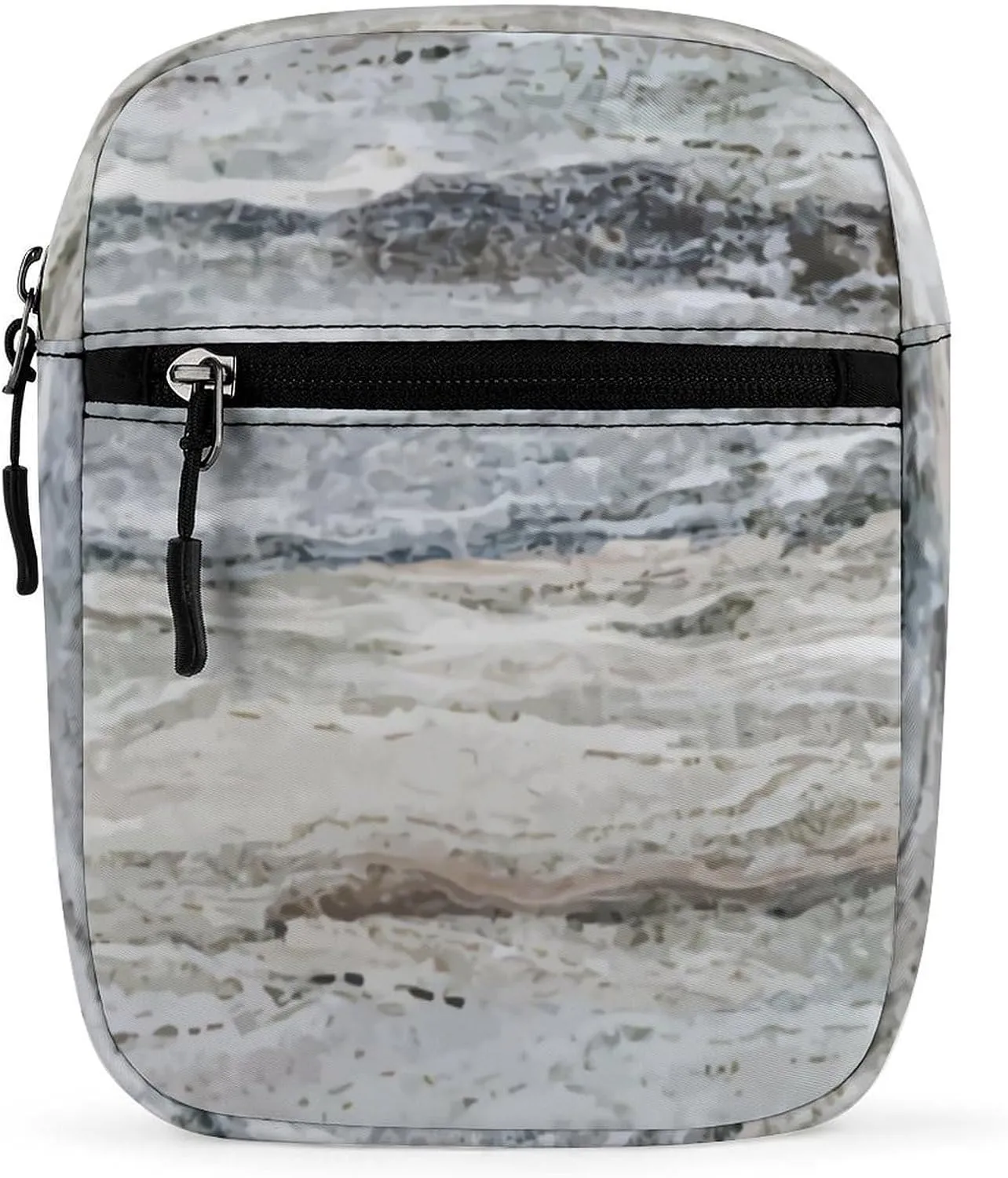 Granite Stone Look Pattern Crossbody Bag Small Shoulder Bag Waterproof, Lightweight And Convenient