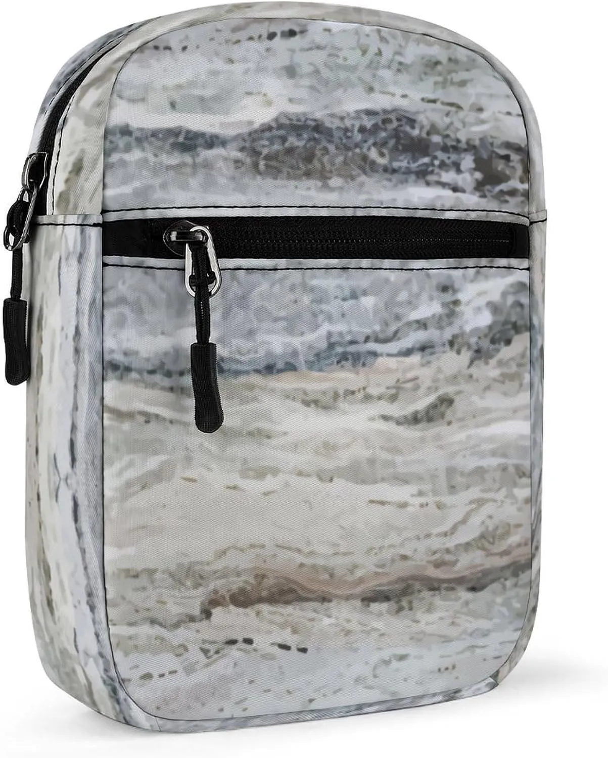 Granite Stone Look Pattern Crossbody Bag Small Shoulder Bag Waterproof, Lightweight And Convenient