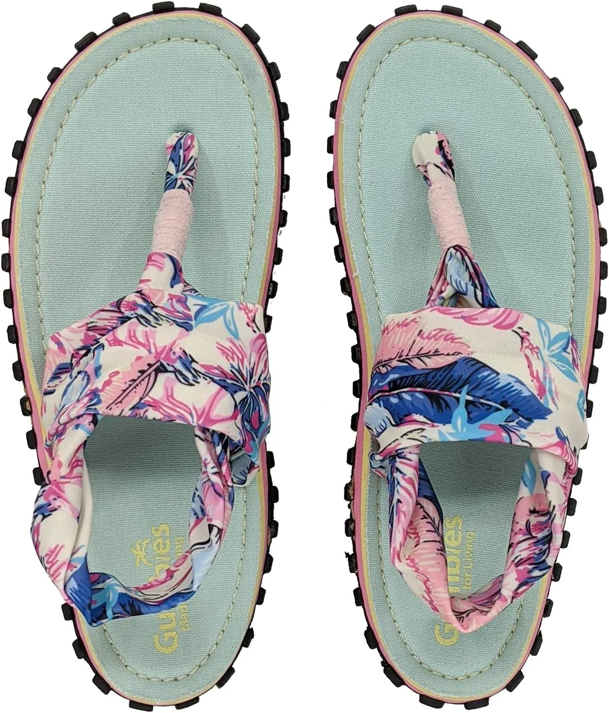 Gumbies Slingback Womens Flip Flops, with Supersoft Toe Post and Durable Recycled Rubber Sole - Comfort Guaranteed