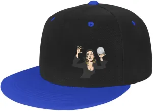 Gypsy Fortune Teller Snapback Hats for Men Women Hat Baseball Cap Flat Bill Visor White Hat