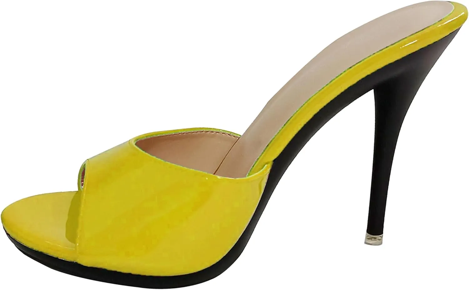 Hanfike Slide Heel Sandals Women Dressy Stiletto Slip on Slide Shoes