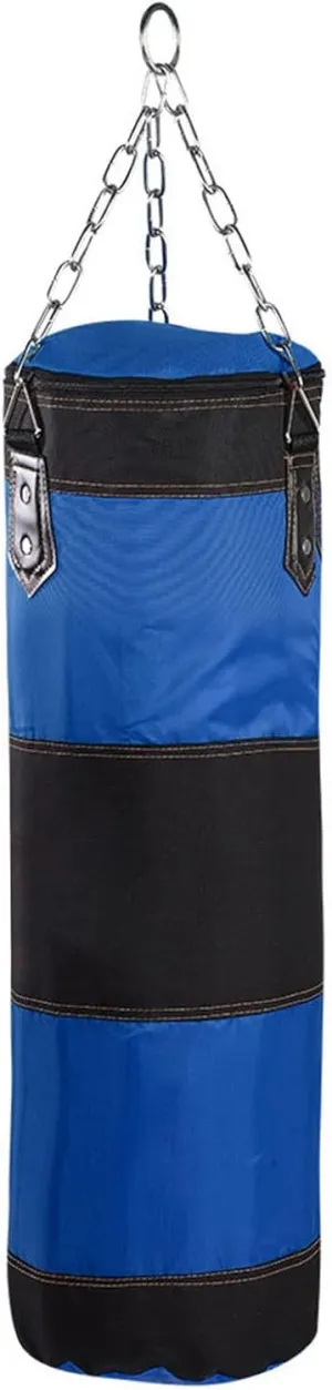 Hanging Punching Bag, Boxing Bag Oxford Cloth Children Kids Boxing Heavy Punching Training Bag 80x25x25cm Punching Bag for Can Be Filled with Sawdust, Flower Rags, Rag Clothes