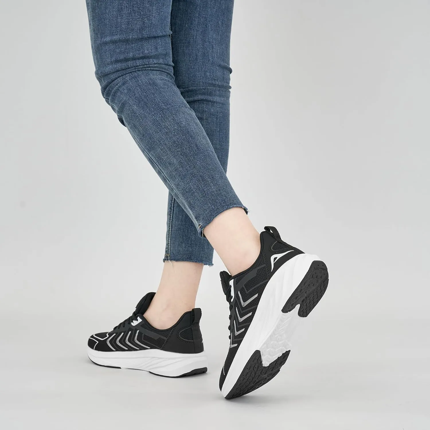 HARENCE Womens Walking Tennis Shoes: Comfortable Breathable Non Slip Athletic Running Gym Workout Cross Training Fashion Sneakers