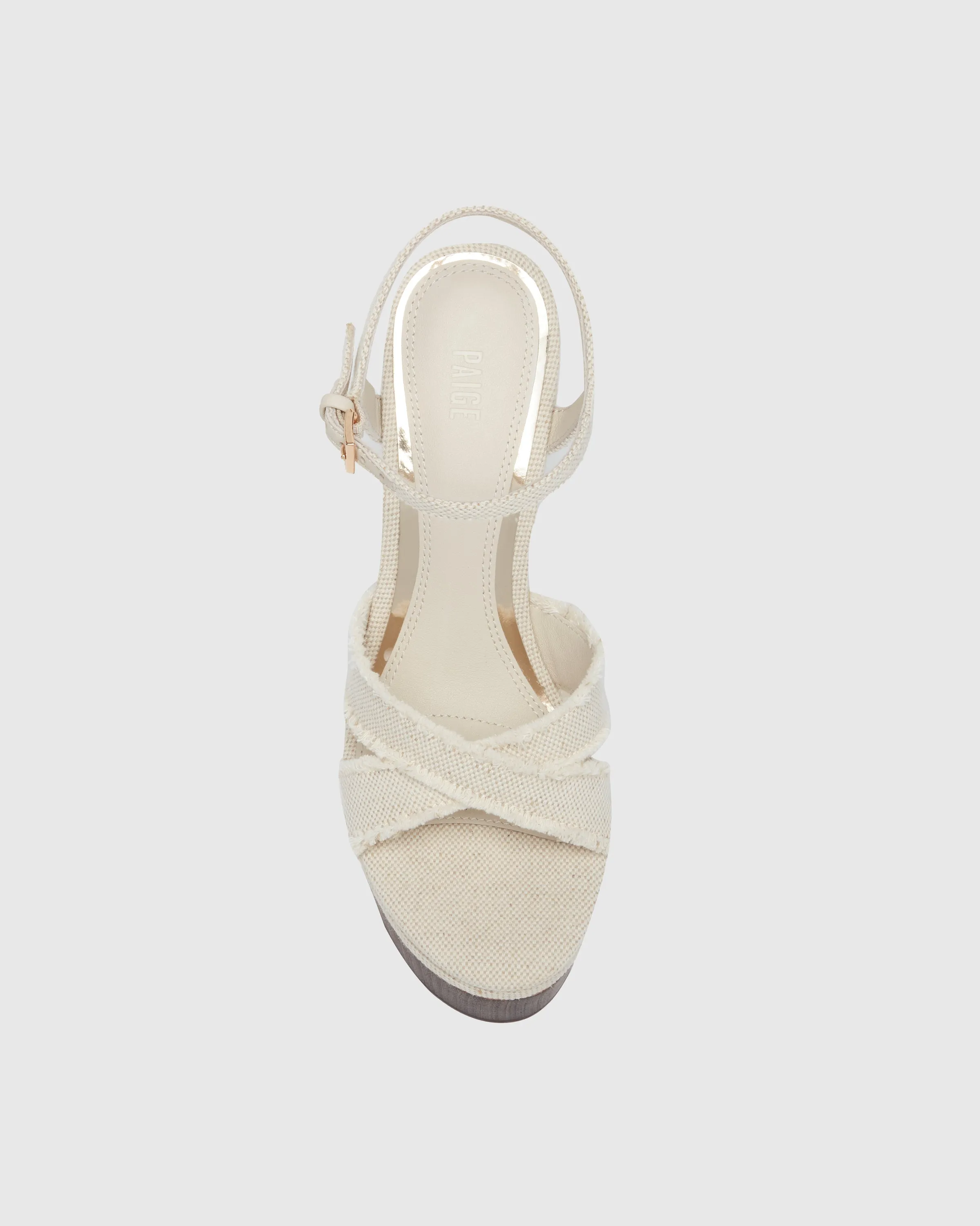 Harlow Wedge - Natural Canvas