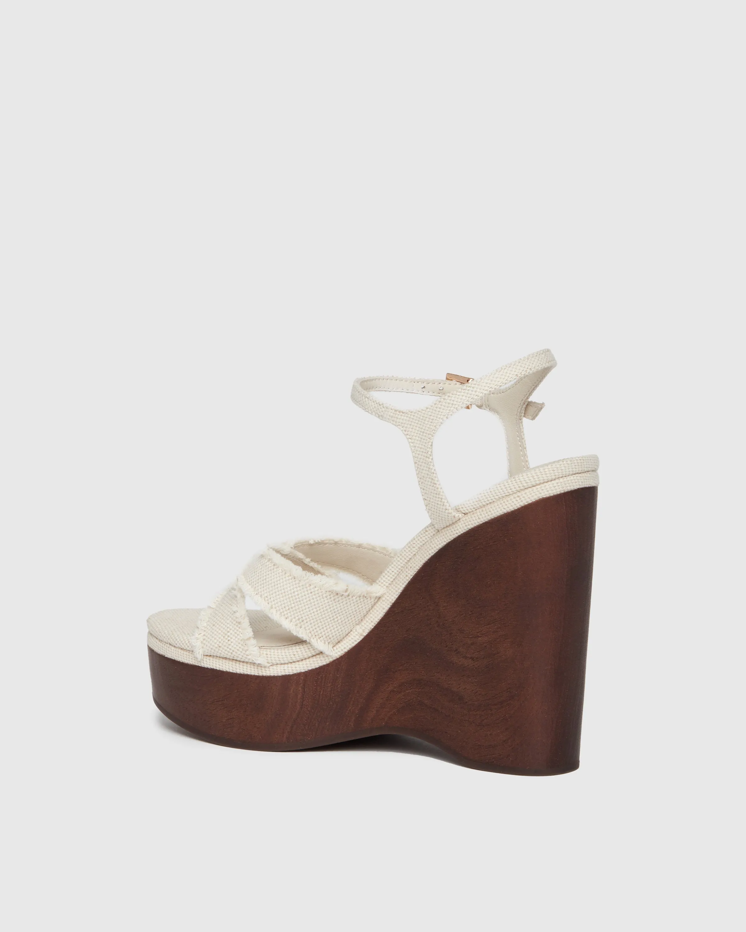 Harlow Wedge - Natural Canvas