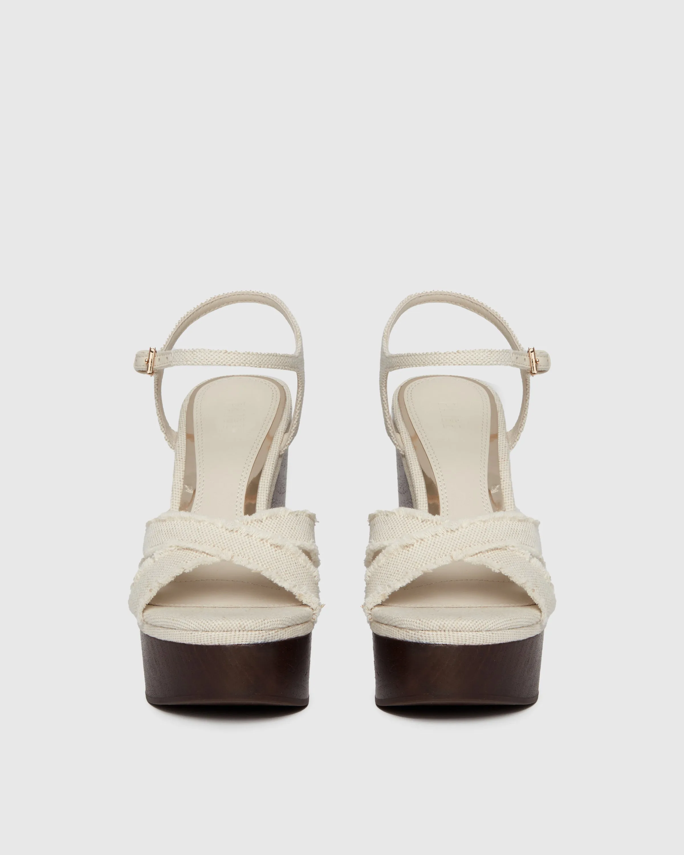 Harlow Wedge - Natural Canvas