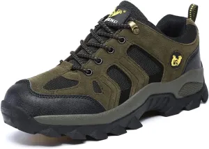Hiking Boots Mens Walking Shoes Lightweight Trekking Low Casual Outdoor Mountain Trainers Lace-up Sneakers