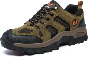 hongrenamz Hiking Boots Mens Waterproof Womens Trekking Outdoor Walking Shoes Work Boots