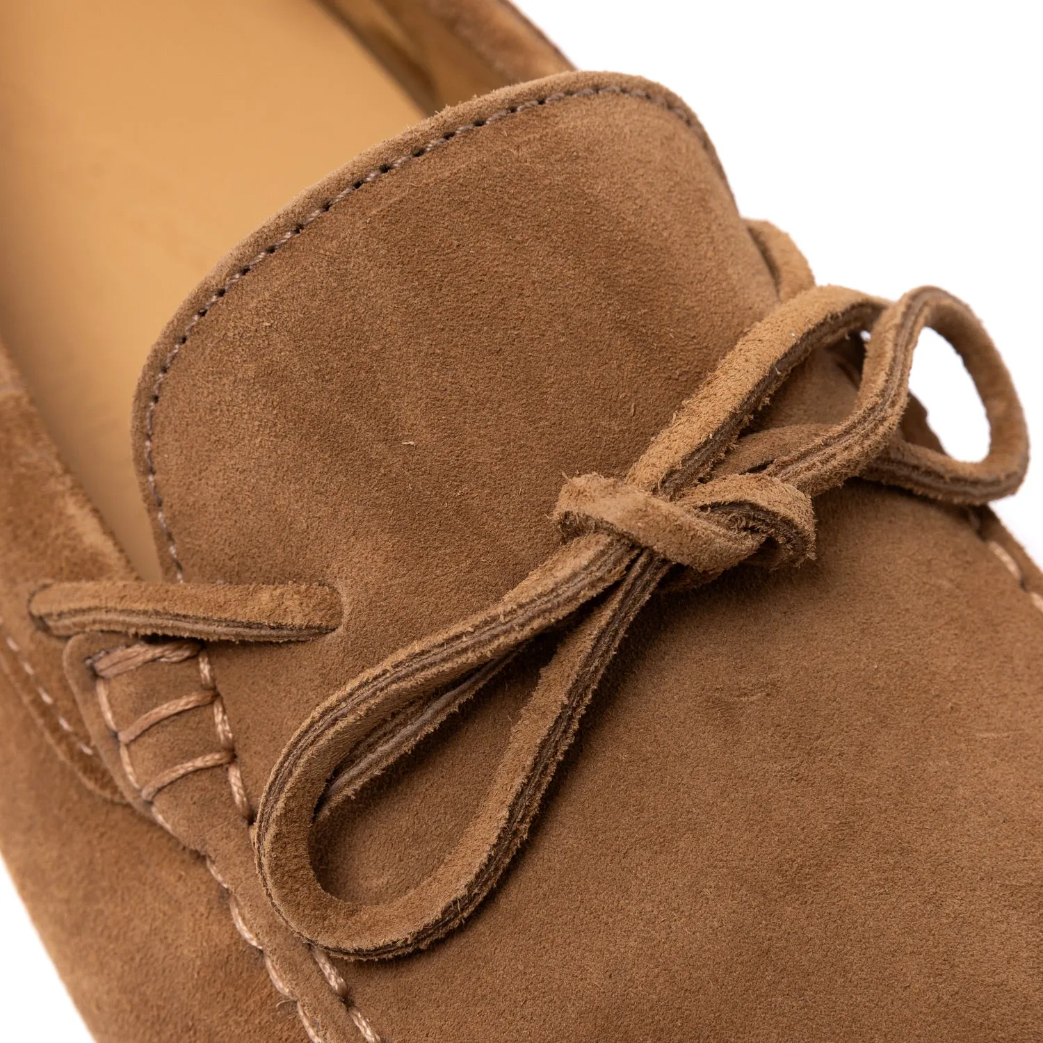 Il Mocassino exklusiv x MJ: Noppen-Loafer "Gommino Monza" aus Kalbsvelours