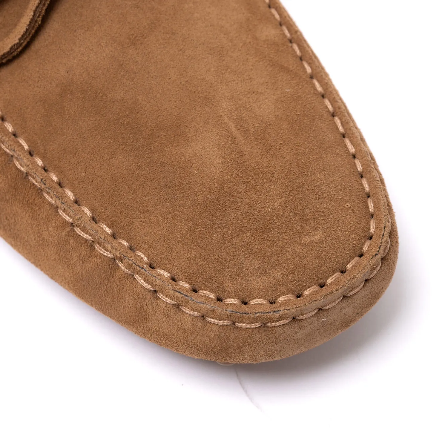 Il Mocassino exklusiv x MJ: Noppen-Loafer "Gommino Monza" aus Kalbsvelours