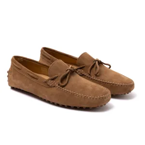 Il Mocassino exklusiv x MJ: Noppen-Loafer "Gommino Monza" aus Kalbsvelours