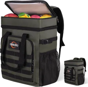 Insulated Cooler Backpack Waterproof Leak-Proof Over-Size Storage for Picnic, Camping, Lunch, Large Soft Cooler Bag Outdoor