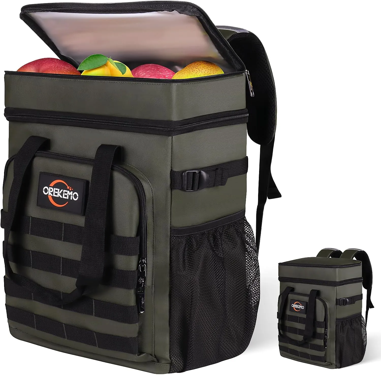 Insulated Cooler Backpack Waterproof Leak-Proof Over-Size Storage for Picnic, Camping, Lunch, Large Soft Cooler Bag Outdoor