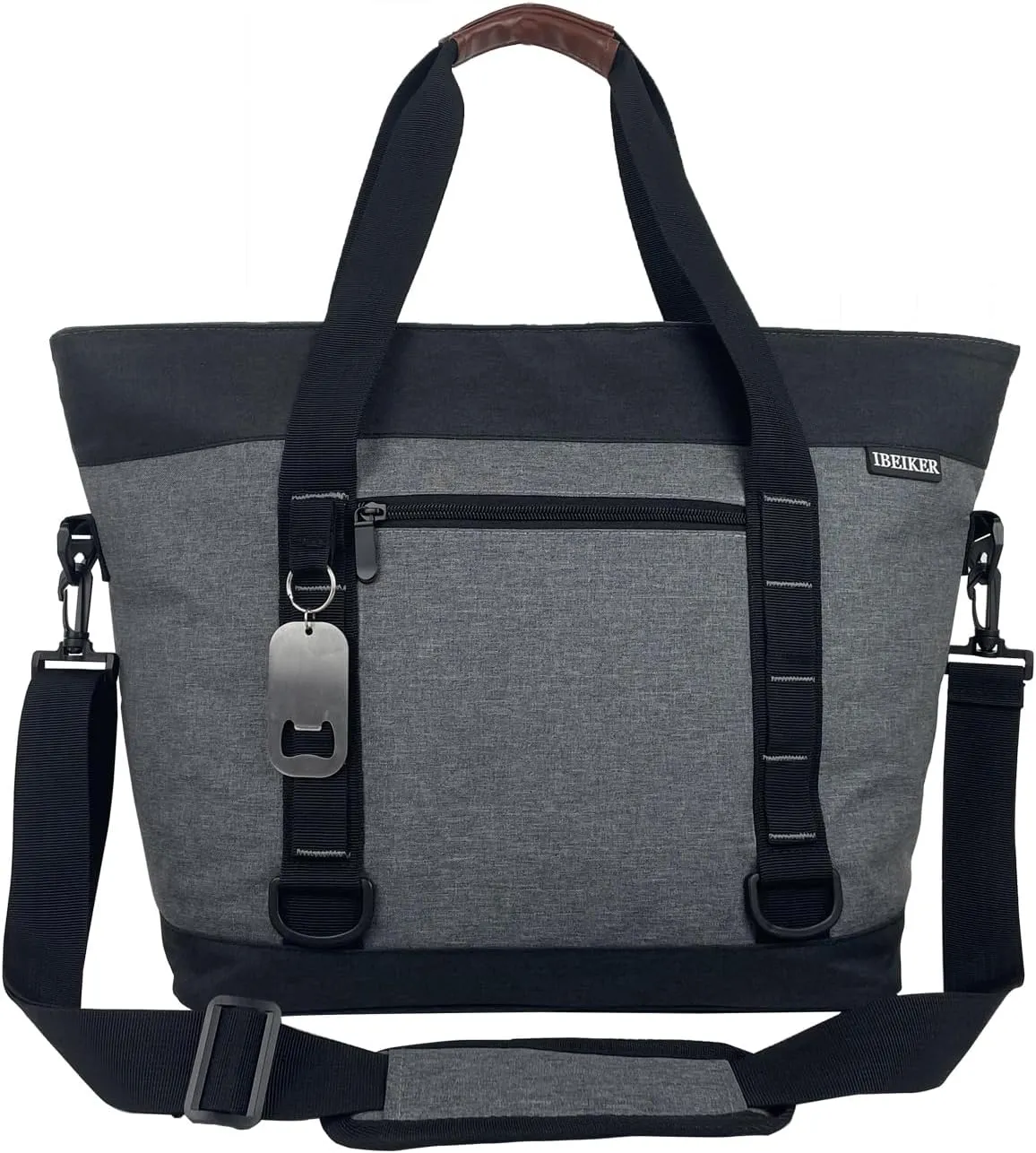 Insulated Cooler Bag, Large Insulated Bag, Reusable Shopping Bags, Leakproof Soft Cooler with BagsBottle Opener, Suitable for Supermarket Shopping, Travel,Beach,Family Picnic,Camping