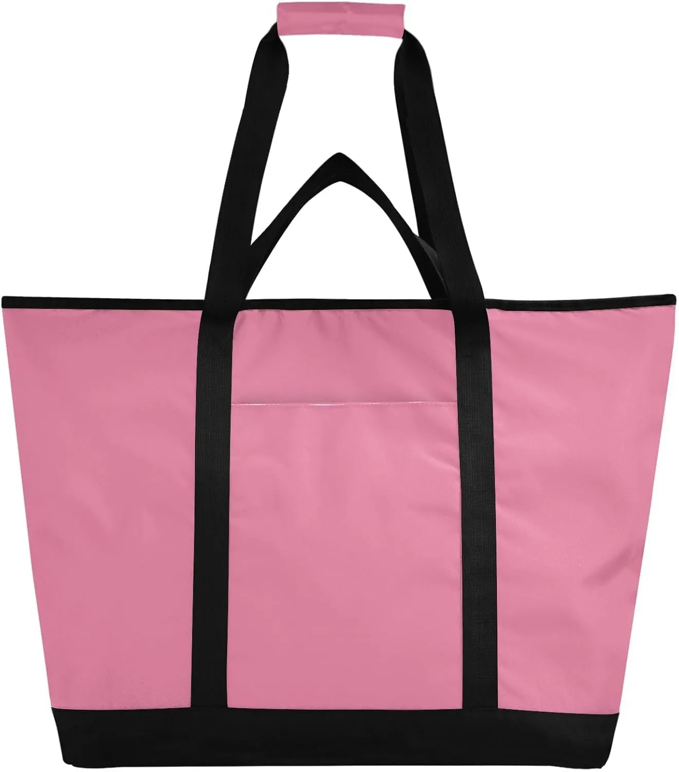 Insulated Cooler Tote Bag Keeps Food Hot or Cold Reusable Shopping Bags for Groceries with Zipper for Beach Travel Picnics
