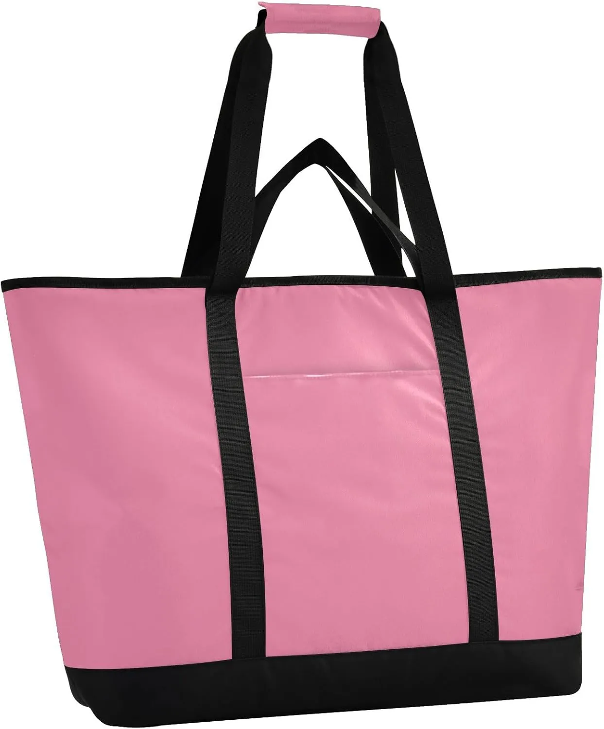 Insulated Cooler Tote Bag Keeps Food Hot or Cold Reusable Shopping Bags for Groceries with Zipper for Beach Travel Picnics