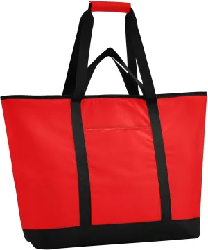 Insulated Cooler Tote Bag Keeps Food Hot or Cold Reusable Shopping Bags for Groceries with Zipper for Beach Travel Picnics