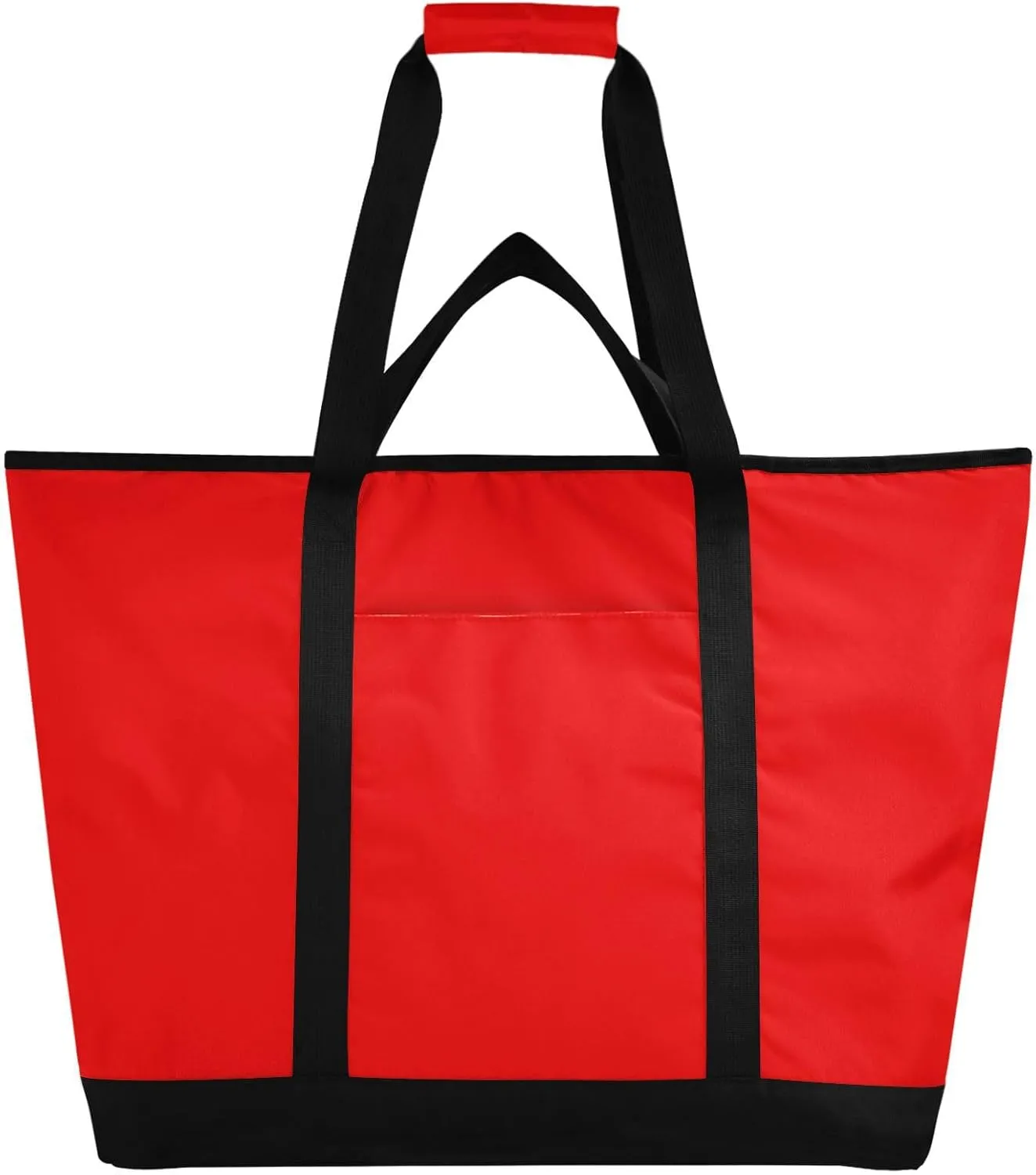 Insulated Cooler Tote Bag Keeps Food Hot or Cold Reusable Shopping Bags for Groceries with Zipper for Beach Travel Picnics