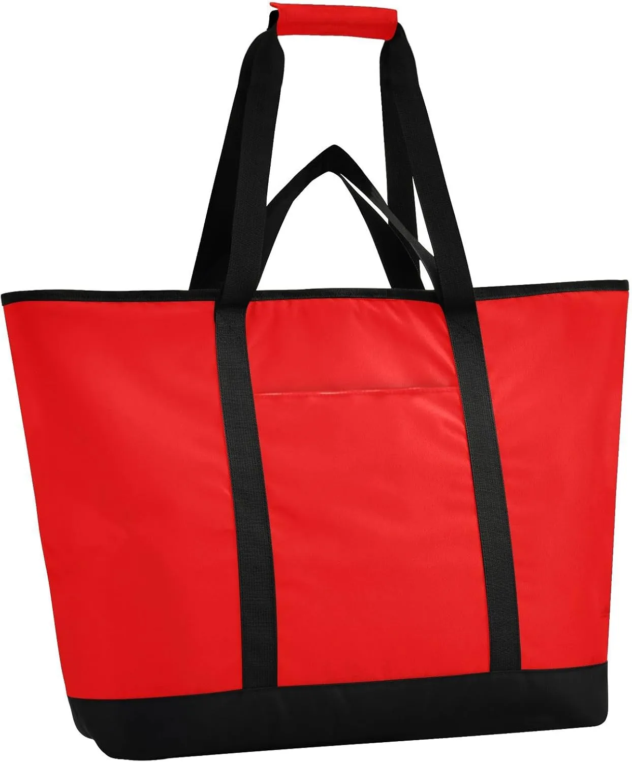Insulated Cooler Tote Bag Keeps Food Hot or Cold Reusable Shopping Bags for Groceries with Zipper for Beach Travel Picnics