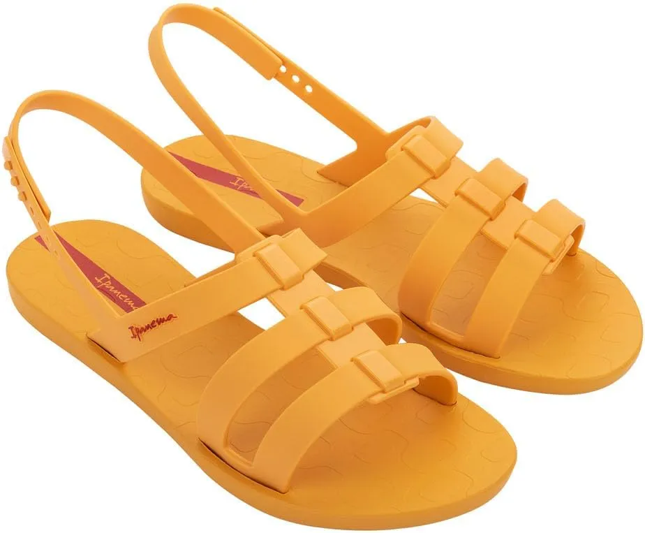 Ipanema Style Women's Sandals - Flat Sandals with Adjustable Back Strap, Strappy Sandals for Women, PVC Sandals for Women, Water Resistant Shoes, Easy to Clean
