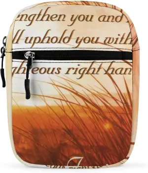 Isaiah Bible Verse Crossbody Bag Small Shoulder Bag Waterproof, Lightweight And Convenient