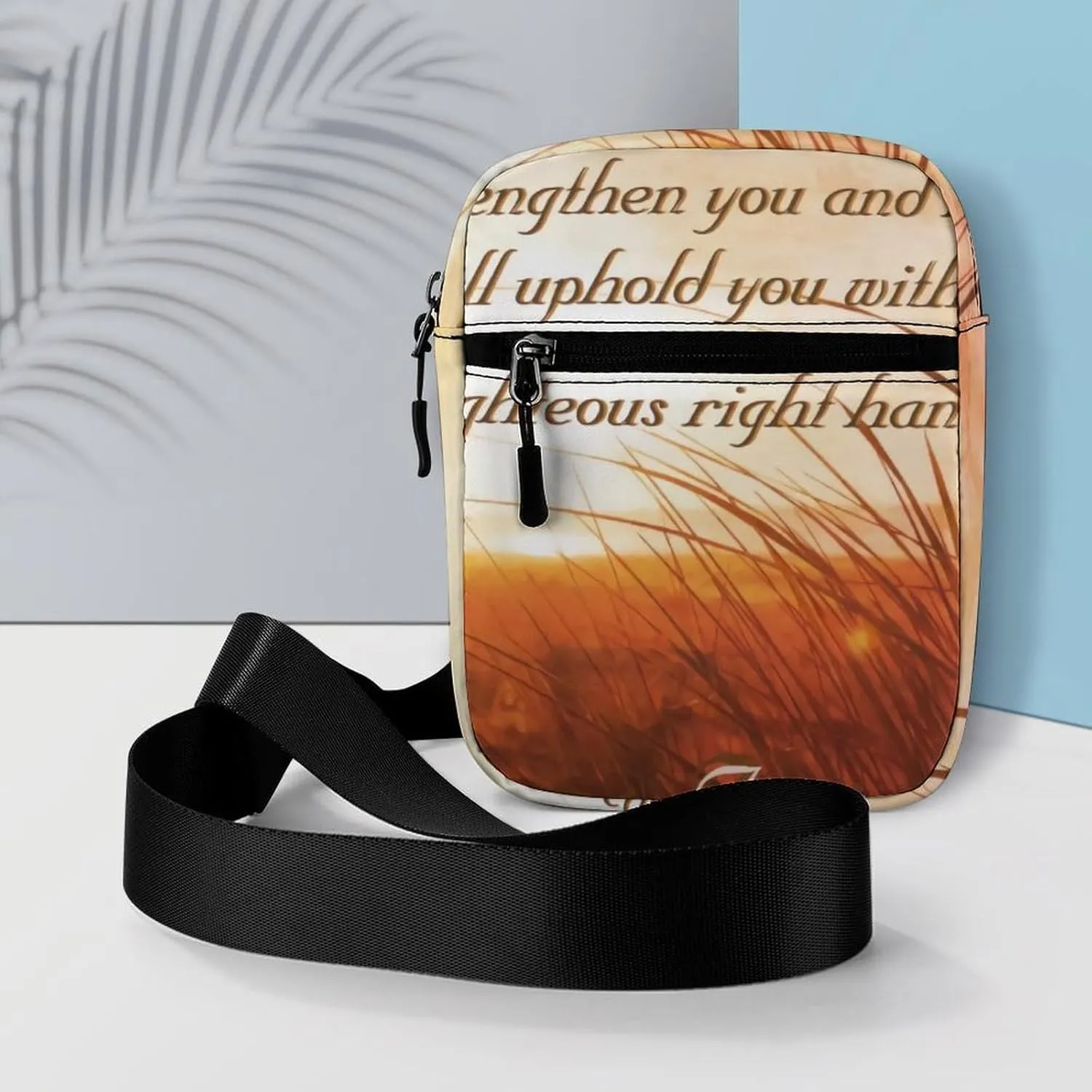 Isaiah Bible Verse Crossbody Bag Small Shoulder Bag Waterproof, Lightweight And Convenient