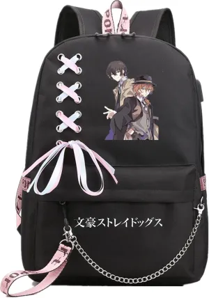 ISaikoy Anime Bungo Stray Dogs Backpack Shoulder Bag Bookbag School Bag Daypack Color11