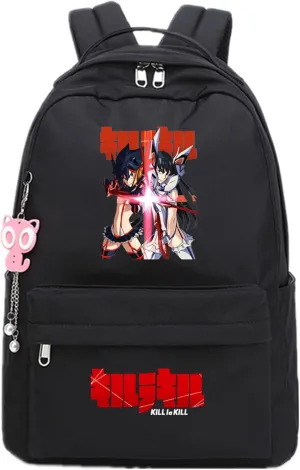ISaikoy Anime Kill la Kill Backpack Ryuko Matoi Shoulder Bag Bookbag Student School Bag Daypack Satchel D6