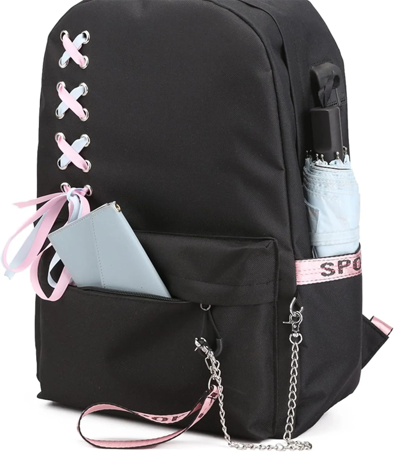 ISaikoy Anime The Promised Neverland Backpack Shoulder Bag Bookbag Student School Bag Daypack Satchel 12