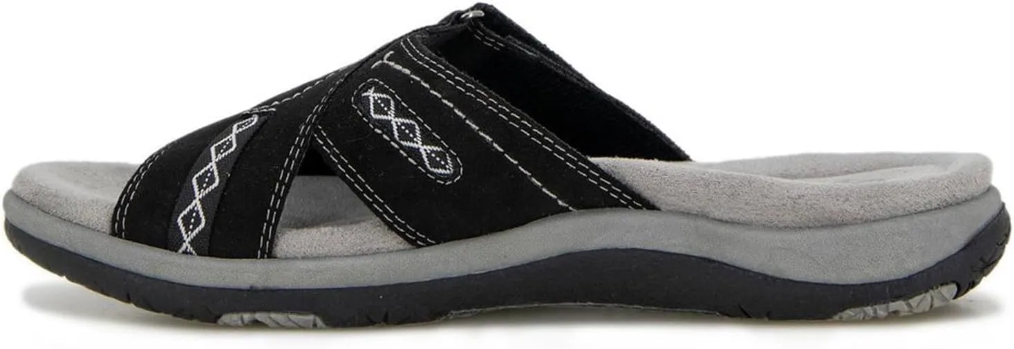 JBU Sissey Vegan Women's Comfort Casual Slip On Classic Flat Sandal