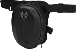 Jeanoko Hard Shell Drop Leg Bag, Delicate Zipper Motorcycle Hard Waist Pack Precise Stitching for Cruisers for Men Women Waterproof(Unique Pattern)