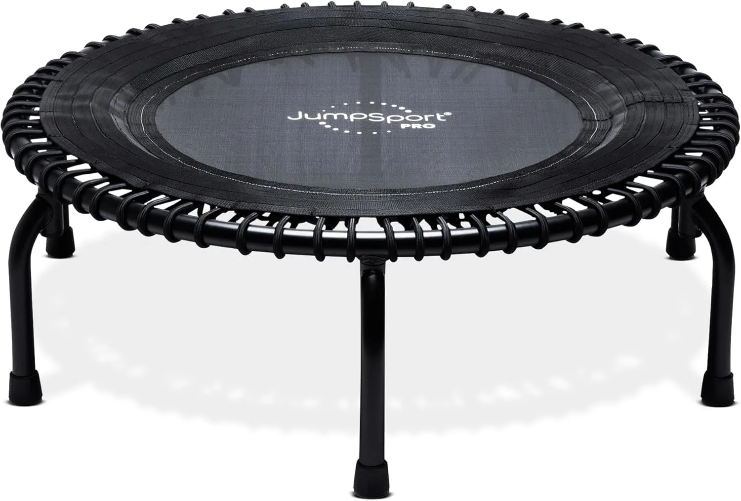 JumpSport 350 PRO Indoor Heavy Duty Fitness Trampoline, 39-inch | 36 Premium EnduroLast 4 Elastic Cords | Customized Bounce with 7 Settings | 300 lb Wt. Rating | 60-Day Free Trial to 350  Videos