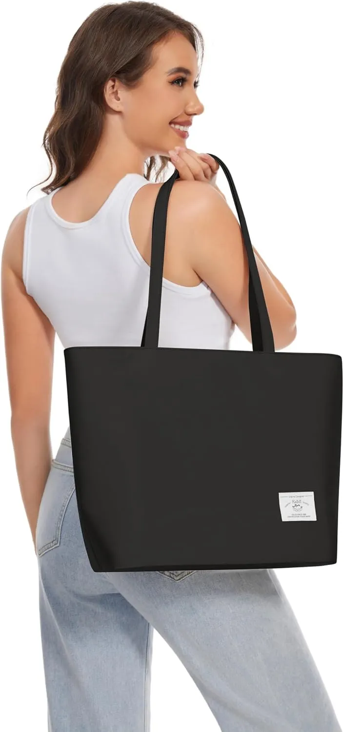 KALIDI Tote Bag for Women Large Waterproof Shoulder Bag Zipper Casual Hobo Handbag Work Shopping Lightweight